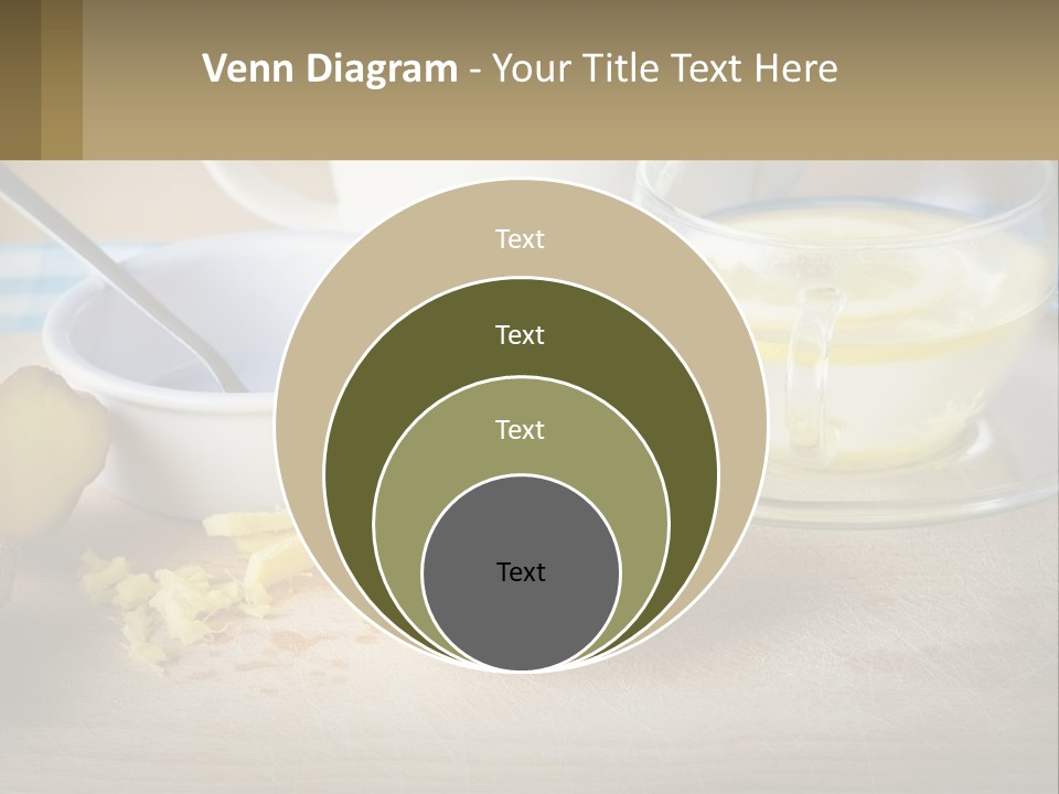 A Table Topped With A Bowl Of Lemons And A Cup Of Tea PowerPoint Template