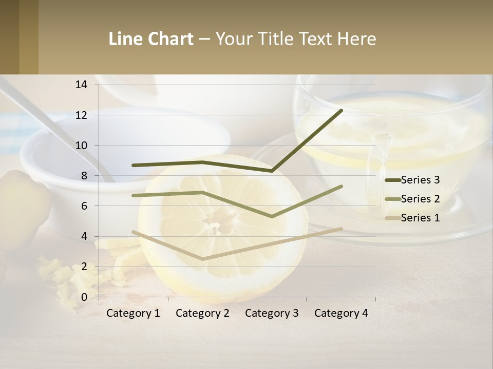 A Table Topped With A Bowl Of Lemons And A Cup Of Tea PowerPoint Template