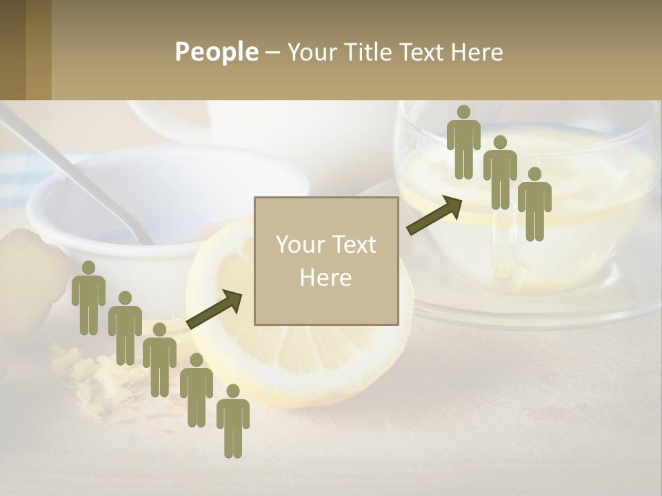 A Table Topped With A Bowl Of Lemons And A Cup Of Tea PowerPoint Template