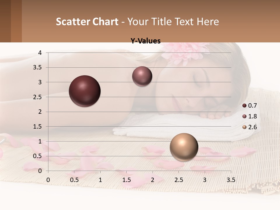 A Woman Laying On Top Of A Towel Next To Pink Petals PowerPoint Template