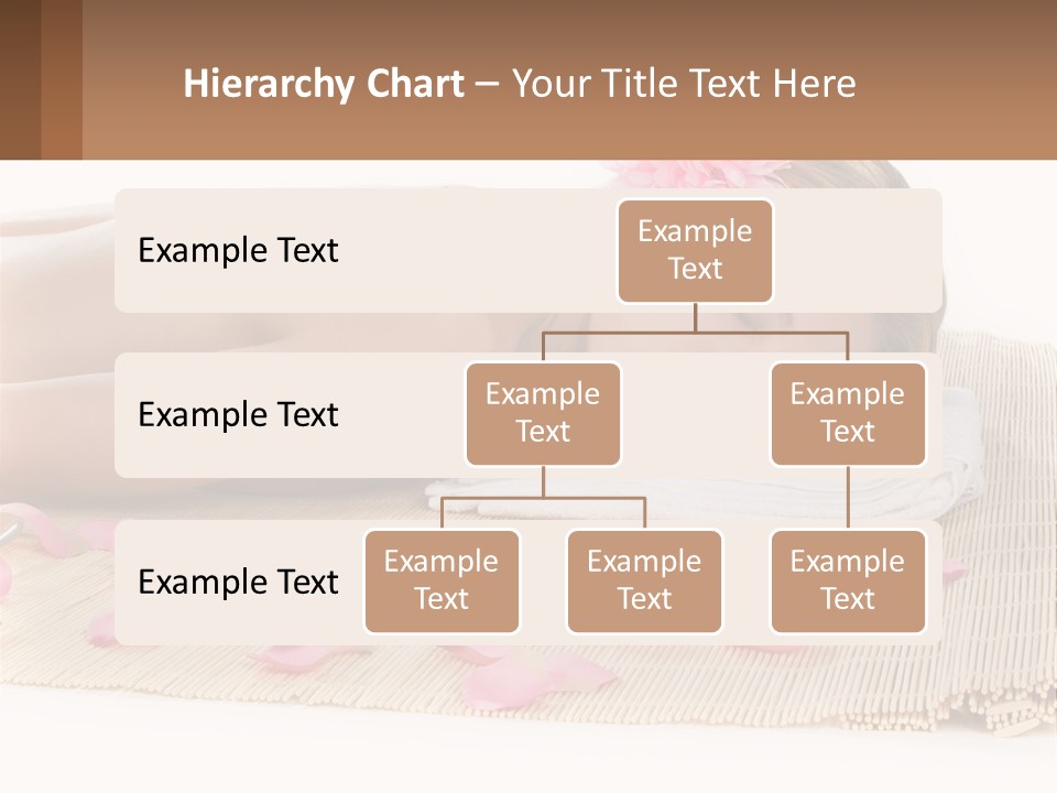 A Woman Laying On Top Of A Towel Next To Pink Petals PowerPoint Template