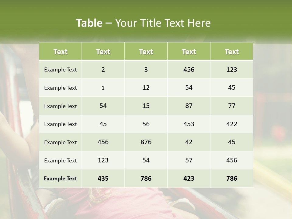 A Group Of Children Riding On Top Of A Slide PowerPoint Template