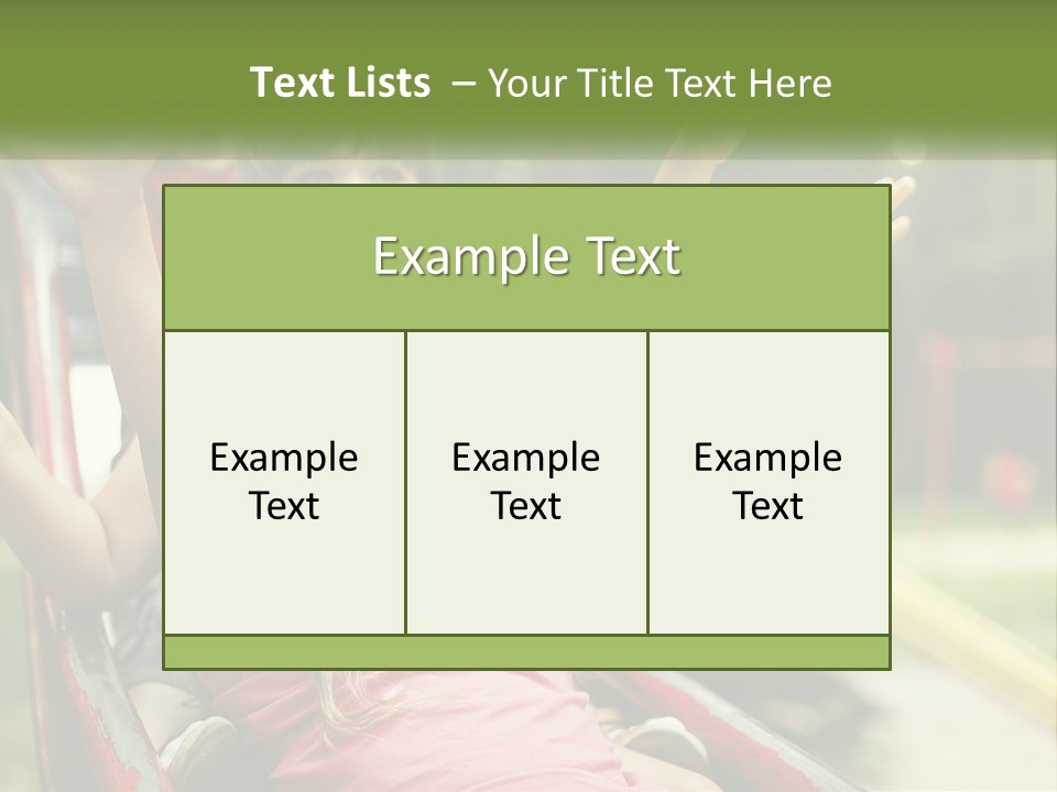 A Group Of Children Riding On Top Of A Slide PowerPoint Template