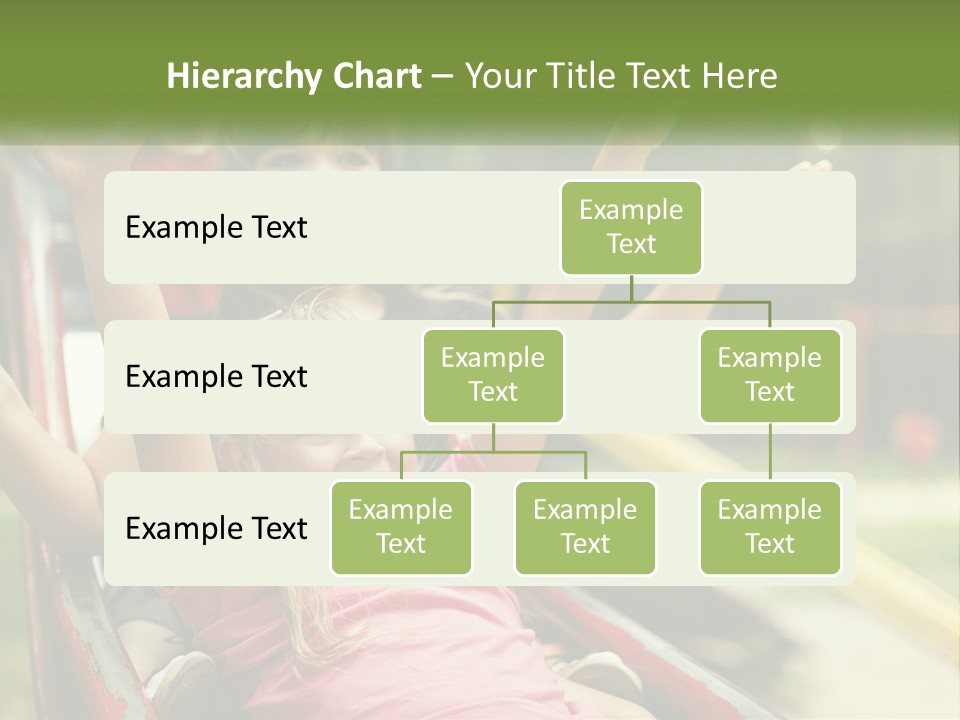 A Group Of Children Riding On Top Of A Slide PowerPoint Template