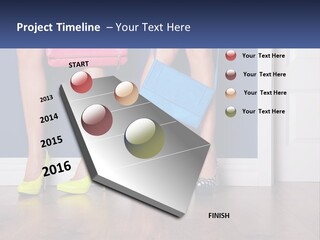 A Pair Of Women's Legs With High Heels And A Purse PowerPoint Template