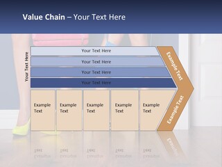 A Pair Of Women's Legs With High Heels And A Purse PowerPoint Template