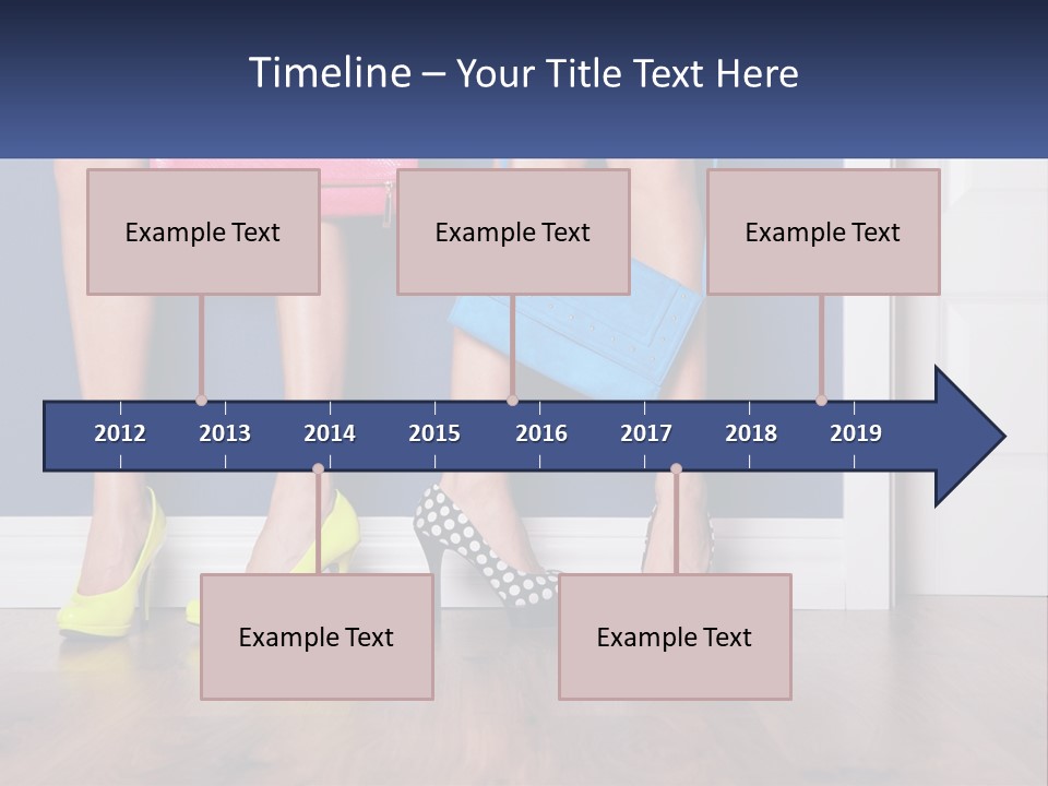 A Pair Of Women's Legs With High Heels And A Purse PowerPoint Template