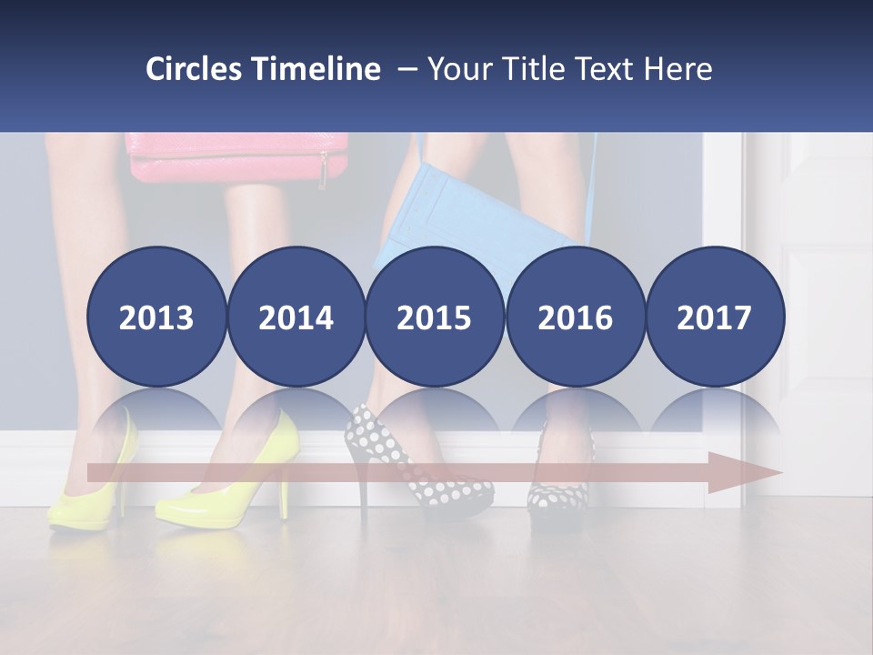 A Pair Of Women's Legs With High Heels And A Purse PowerPoint Template