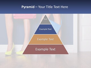 A Pair Of Women's Legs With High Heels And A Purse PowerPoint Template