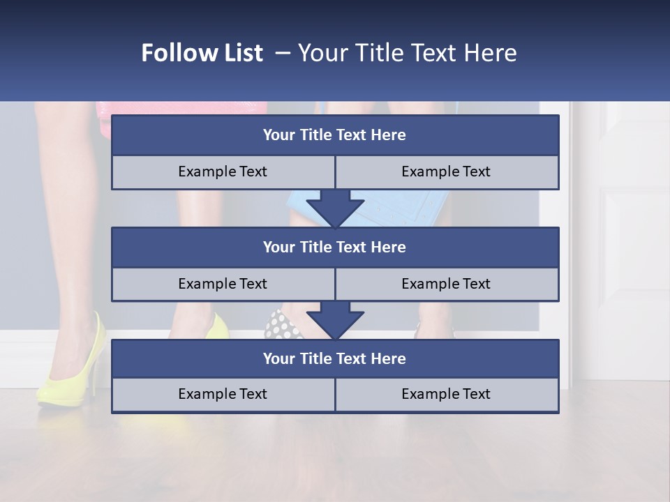 A Pair Of Women's Legs With High Heels And A Purse PowerPoint Template