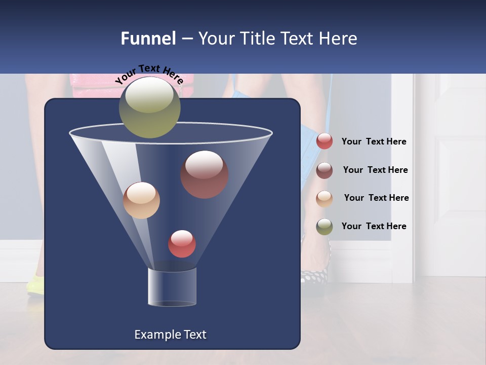 A Pair Of Women's Legs With High Heels And A Purse PowerPoint Template