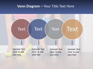 A Pair Of Women's Legs With High Heels And A Purse PowerPoint Template