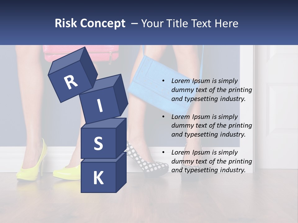 A Pair Of Women's Legs With High Heels And A Purse PowerPoint Template