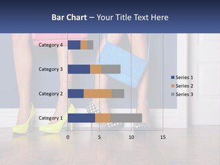 A Pair Of Women's Legs With High Heels And A Purse PowerPoint Template