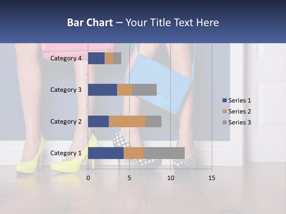 A Pair Of Women's Legs With High Heels And A Purse PowerPoint Template