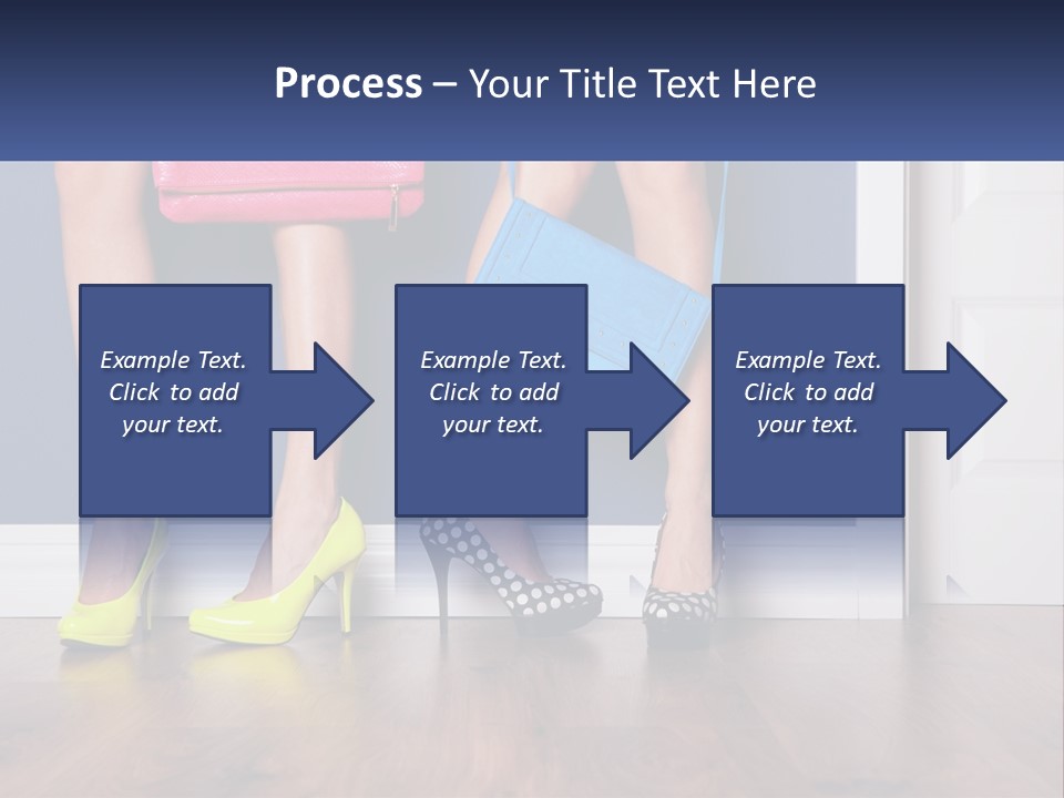 A Pair Of Women's Legs With High Heels And A Purse PowerPoint Template