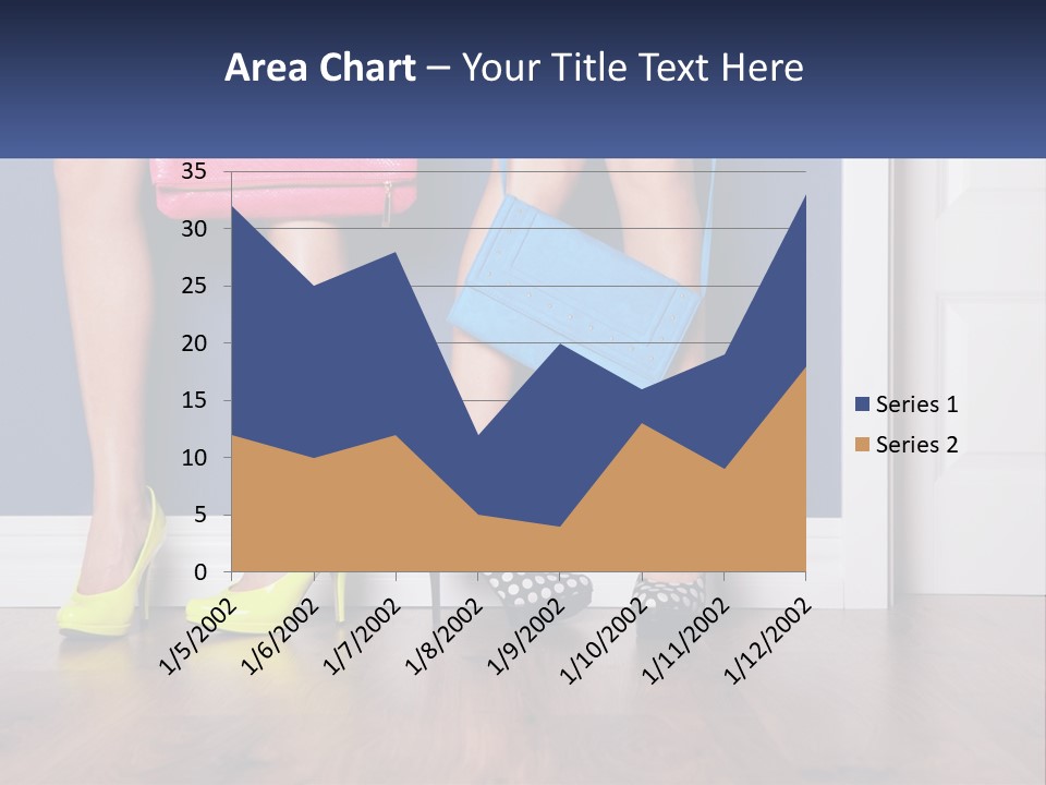 A Pair Of Women's Legs With High Heels And A Purse PowerPoint Template