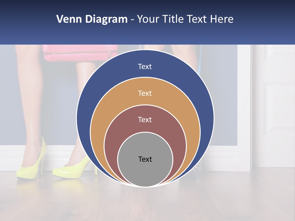 A Pair Of Women's Legs With High Heels And A Purse PowerPoint Template