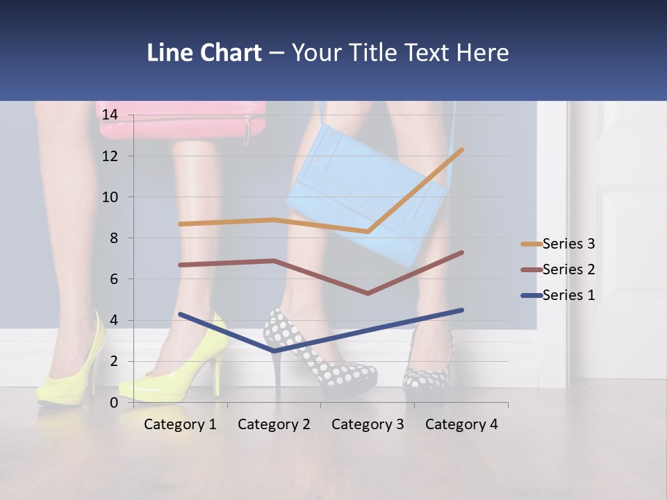 A Pair Of Women's Legs With High Heels And A Purse PowerPoint Template