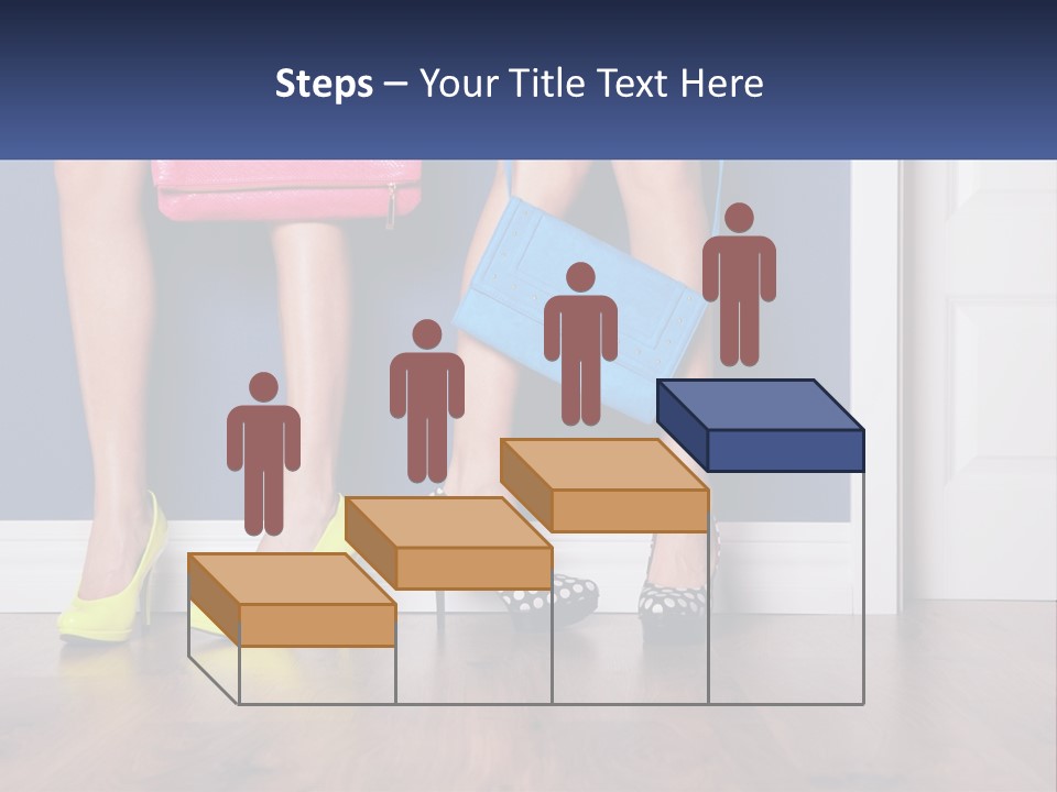 A Pair Of Women's Legs With High Heels And A Purse PowerPoint Template