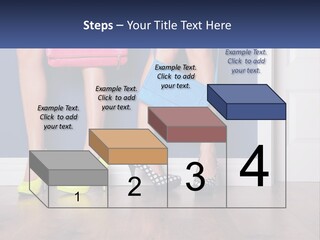 A Pair Of Women's Legs With High Heels And A Purse PowerPoint Template