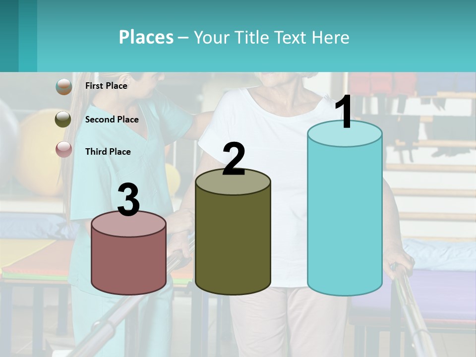 A Nurse And A Patient Shaking Hands In A Hospital PowerPoint Template