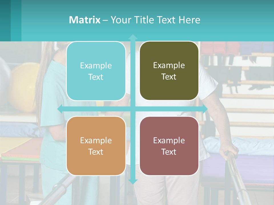 A Nurse And A Patient Shaking Hands In A Hospital PowerPoint Template
