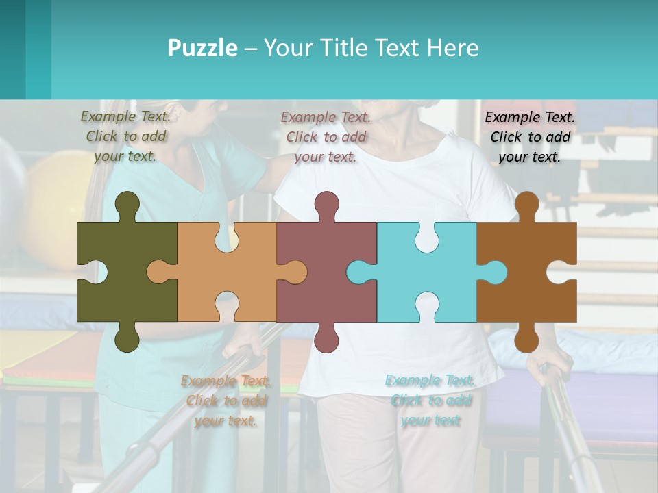 A Nurse And A Patient Shaking Hands In A Hospital PowerPoint Template