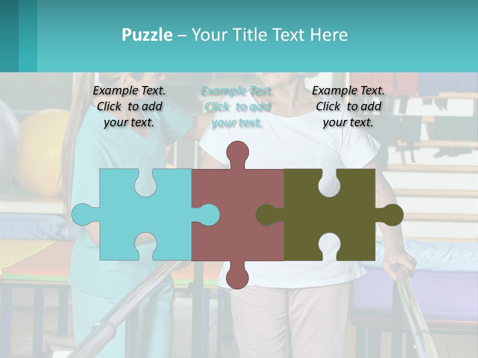 A Nurse And A Patient Shaking Hands In A Hospital PowerPoint Template