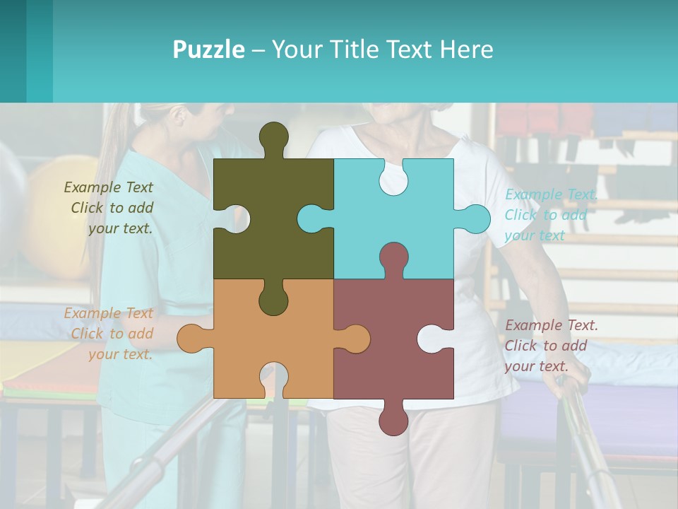 A Nurse And A Patient Shaking Hands In A Hospital PowerPoint Template