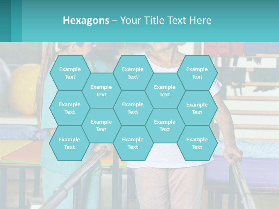 A Nurse And A Patient Shaking Hands In A Hospital PowerPoint Template