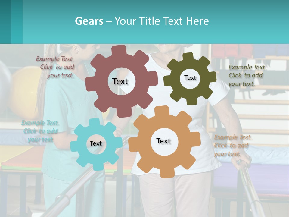 A Nurse And A Patient Shaking Hands In A Hospital PowerPoint Template