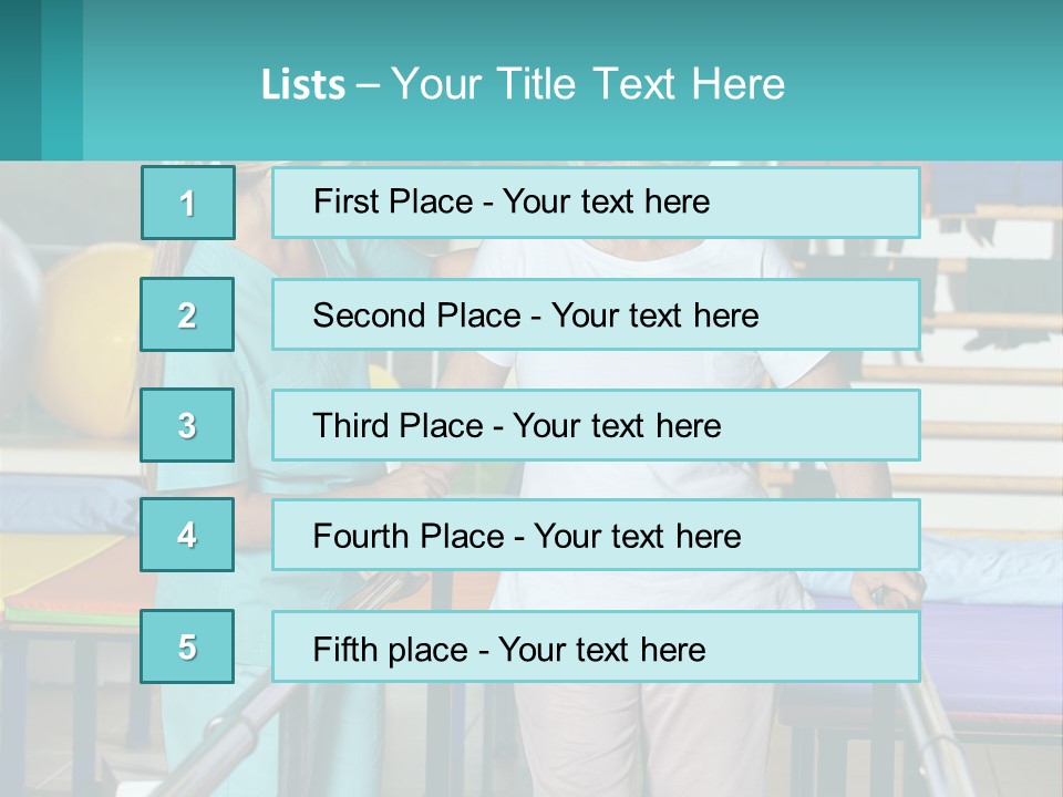 A Nurse And A Patient Shaking Hands In A Hospital PowerPoint Template