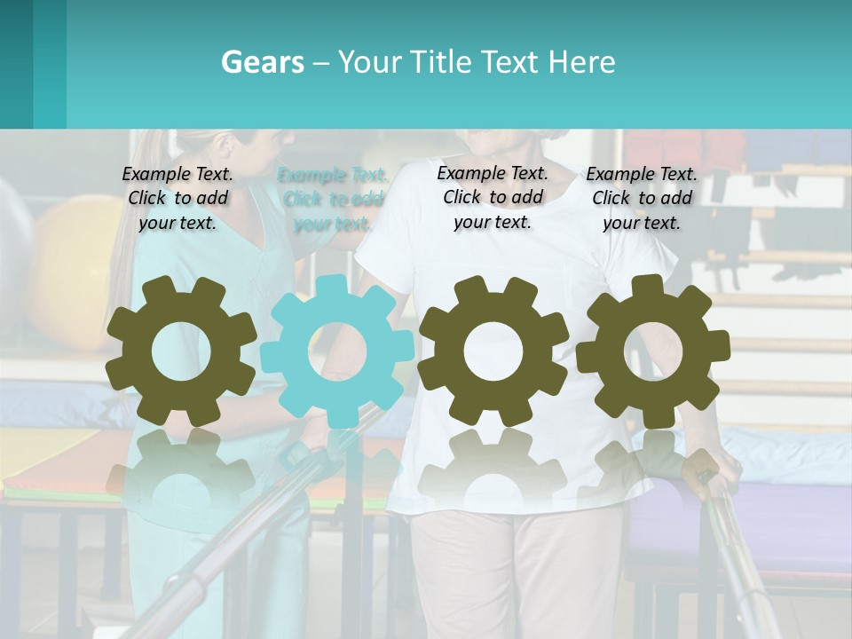 A Nurse And A Patient Shaking Hands In A Hospital PowerPoint Template