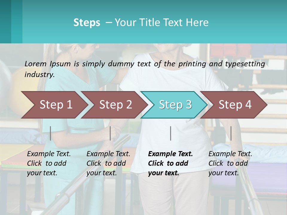 A Nurse And A Patient Shaking Hands In A Hospital PowerPoint Template
