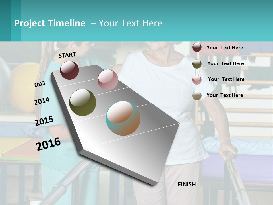A Nurse And A Patient Shaking Hands In A Hospital PowerPoint Template