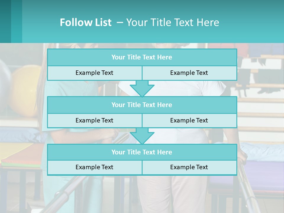 A Nurse And A Patient Shaking Hands In A Hospital PowerPoint Template