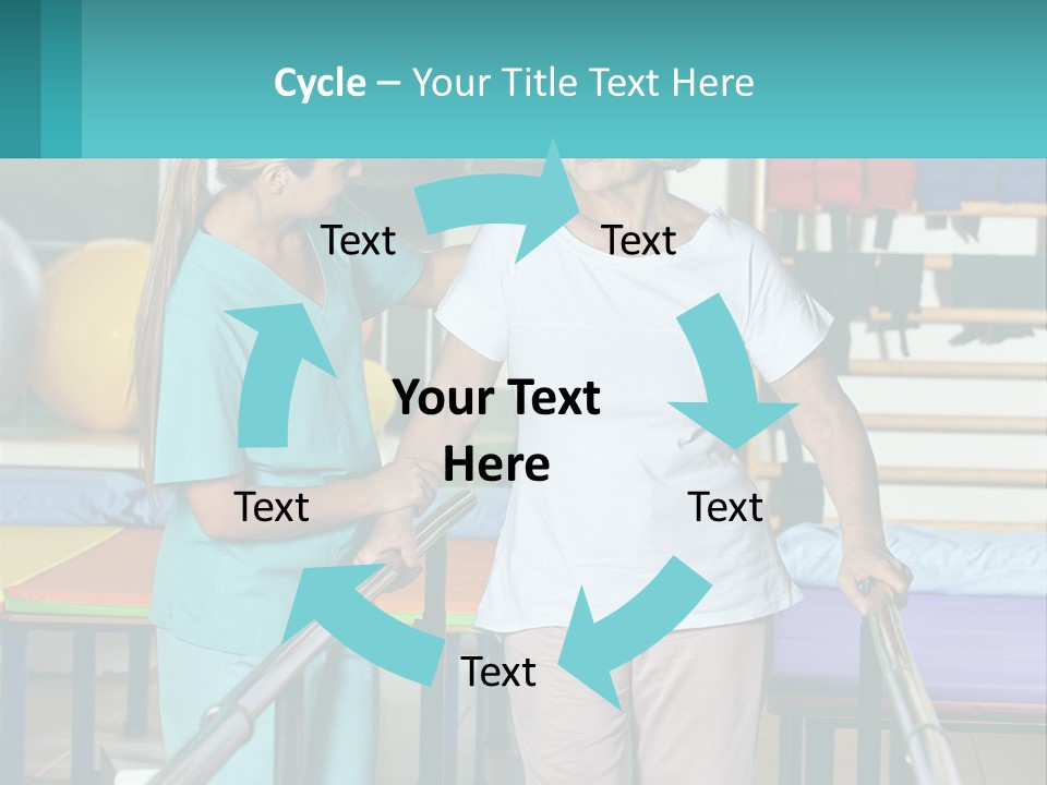 A Nurse And A Patient Shaking Hands In A Hospital PowerPoint Template