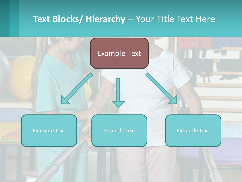 A Nurse And A Patient Shaking Hands In A Hospital PowerPoint Template