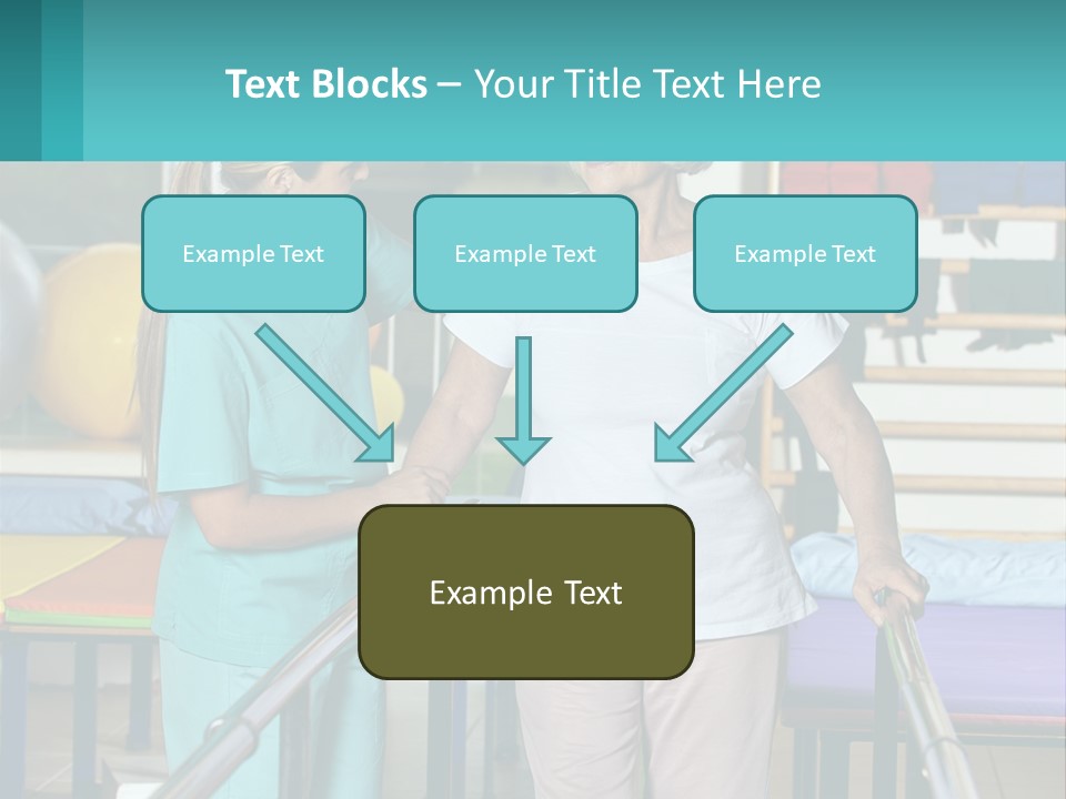A Nurse And A Patient Shaking Hands In A Hospital PowerPoint Template