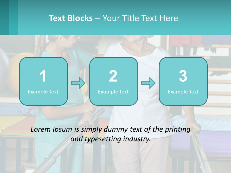 A Nurse And A Patient Shaking Hands In A Hospital PowerPoint Template