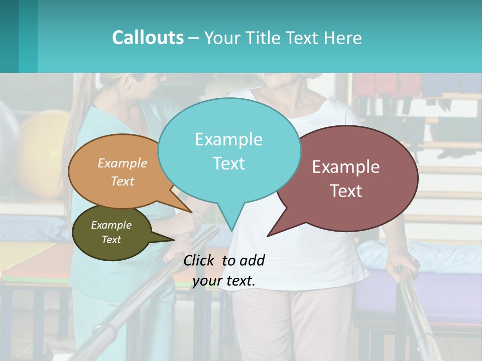 A Nurse And A Patient Shaking Hands In A Hospital PowerPoint Template