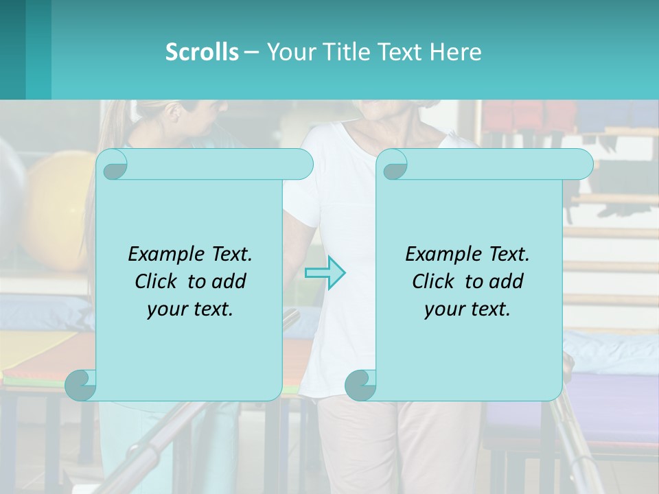 A Nurse And A Patient Shaking Hands In A Hospital PowerPoint Template