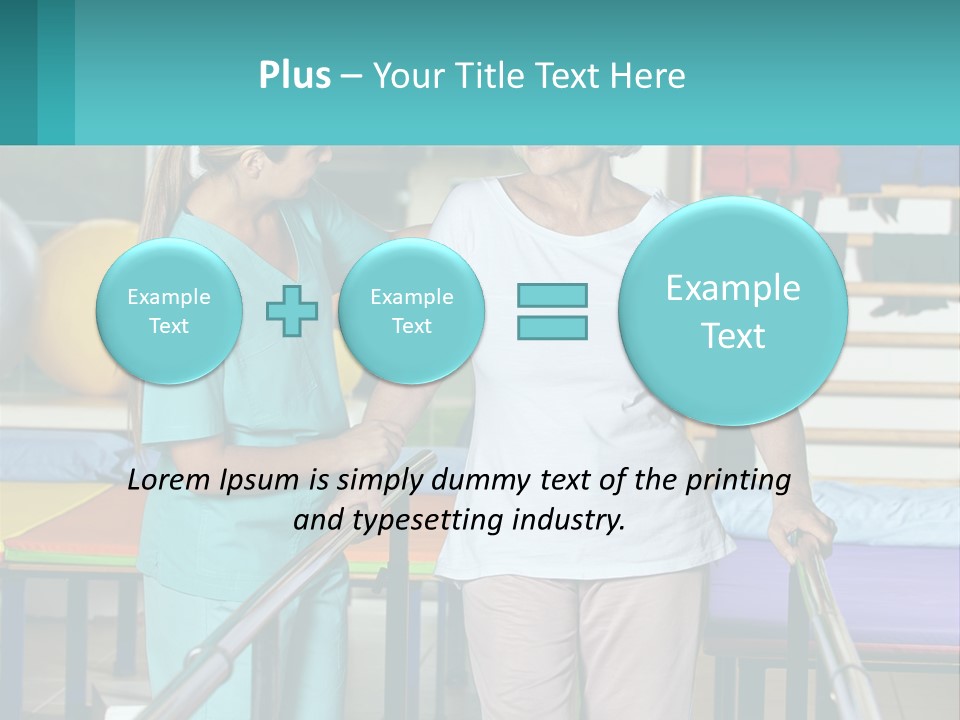 A Nurse And A Patient Shaking Hands In A Hospital PowerPoint Template