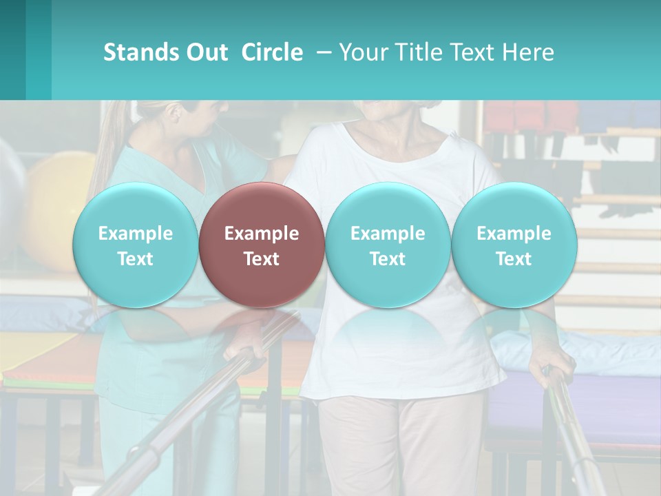 A Nurse And A Patient Shaking Hands In A Hospital PowerPoint Template