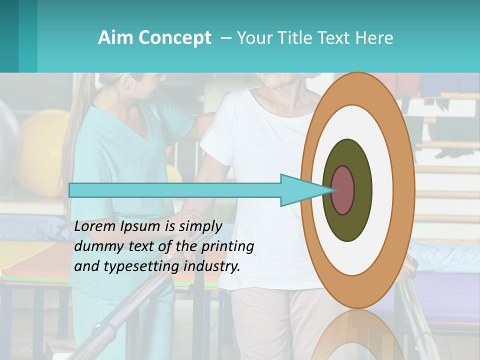 A Nurse And A Patient Shaking Hands In A Hospital PowerPoint Template