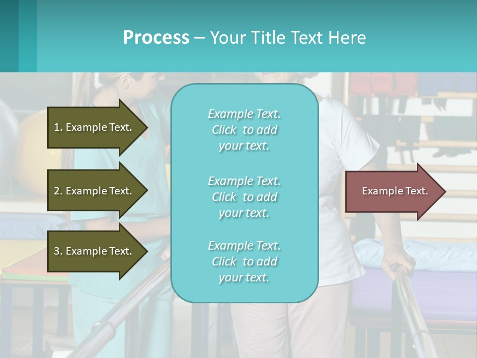 A Nurse And A Patient Shaking Hands In A Hospital PowerPoint Template