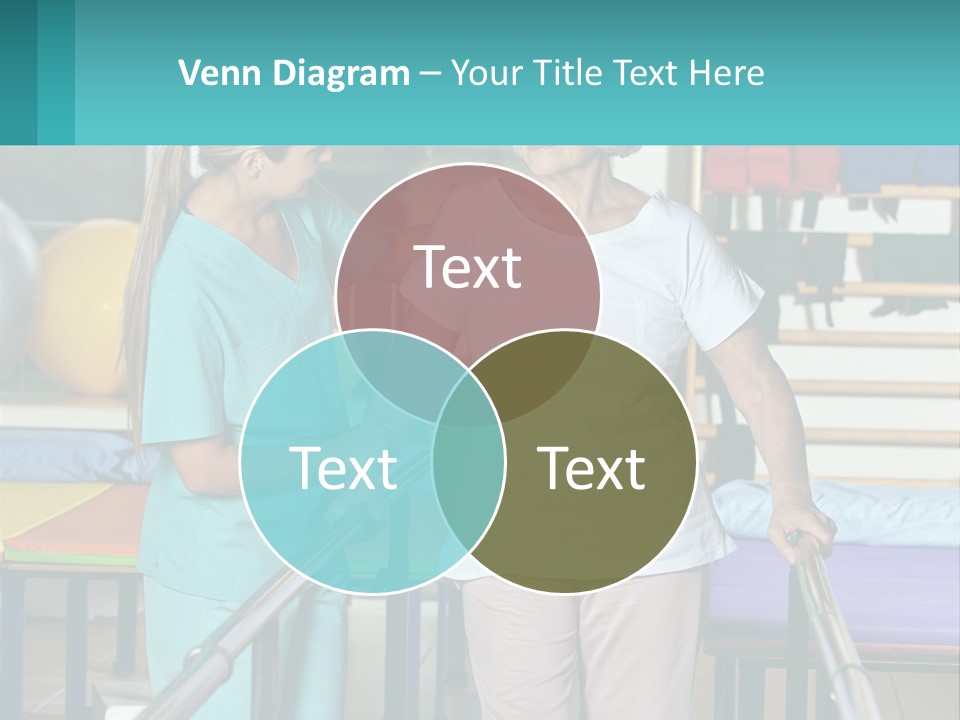 A Nurse And A Patient Shaking Hands In A Hospital PowerPoint Template