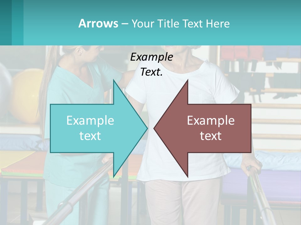 A Nurse And A Patient Shaking Hands In A Hospital PowerPoint Template