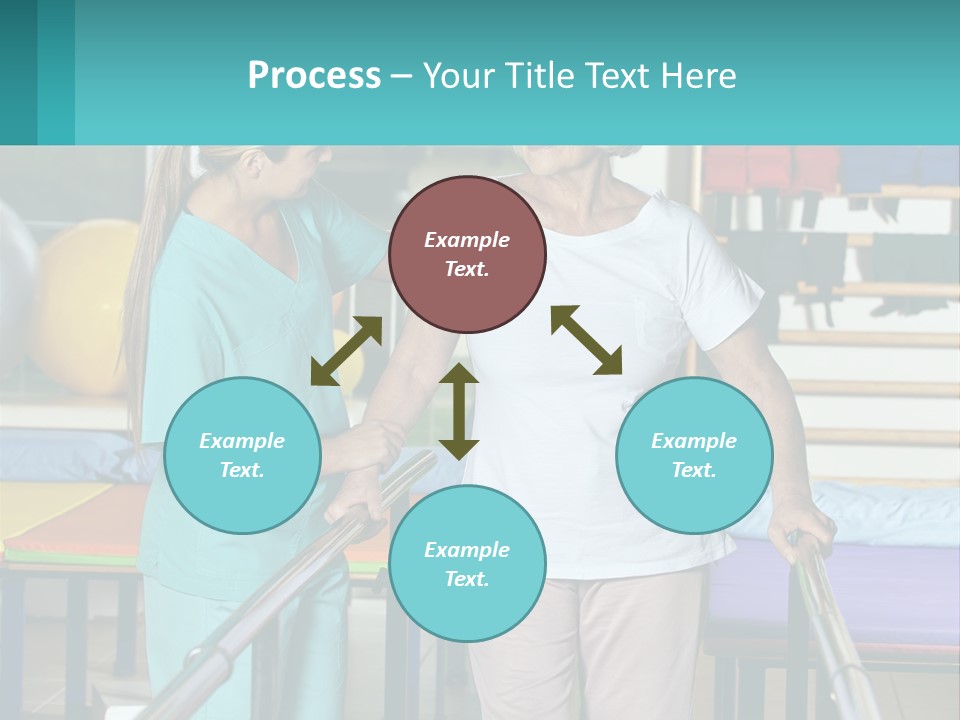 A Nurse And A Patient Shaking Hands In A Hospital PowerPoint Template